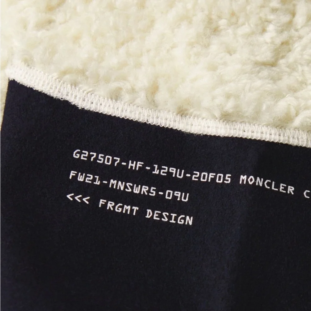 Moncler Genius - 7 Moncler Fragment Wool-Fleece and Jersey Zip-Up Cardigan - Picture 4 of 8